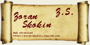 Zoran Skokin vizit kartica